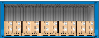 Loaded full container mobile illustration